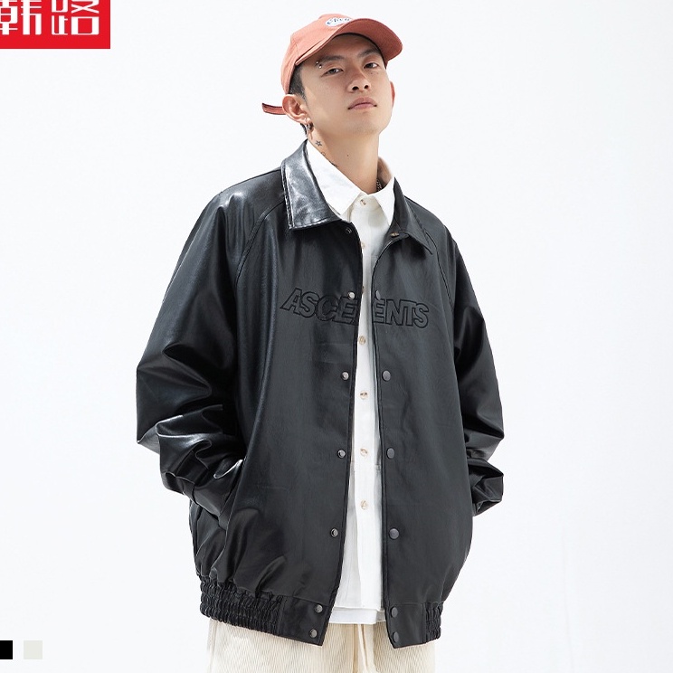 Áo Khoác Da ASCENTS Cao Cấp  Unisex Form Rộng Siêu Ngầu
