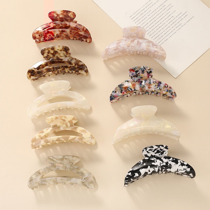 Kẹp Tóc Họa Tiết Hình Học 10cm Cho Nữ