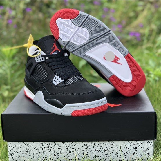 Giày Jordan 4 đỏ đen, Giày Thể Thao JD4 Red black  Nam Nữ Cực Chất Dễ Phối Đồ Hót Nhất 2022 Tặng 3 dây full box