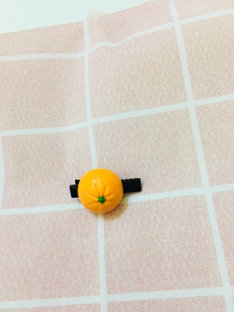 Kẹp tóc quả cam siêu đáng yêu cho bé