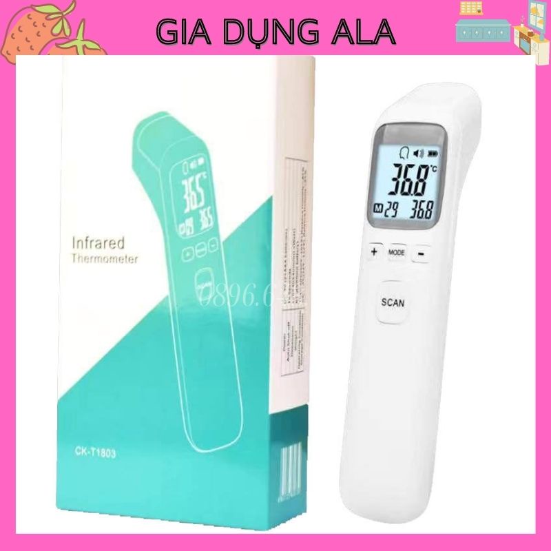 Nhiệt Kế Điện Tử Hồng Ngoại Đa Năng Đo Trán, Nhiệt Độ Cơ Thể, Nhiệt Độ Phòng, Dụng Cụ Đo Thân Nhiệt Cho Bé