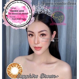 lens S.A.P.H.I.R.E nâu full cận 0-6 độ