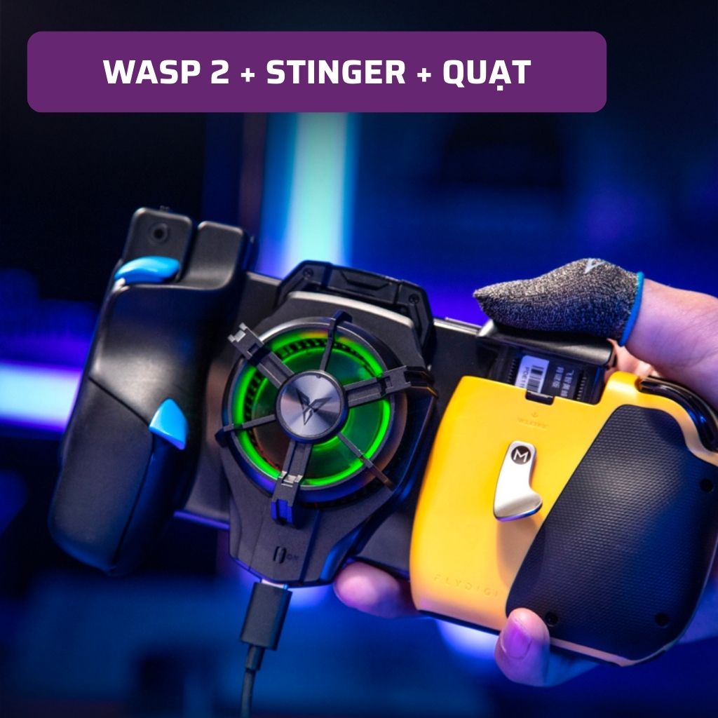 Flydigi Wasp 2 | Tay cầm chơi game PUBG và Liên Quân (FPS, MOBA) cho iOS, Android