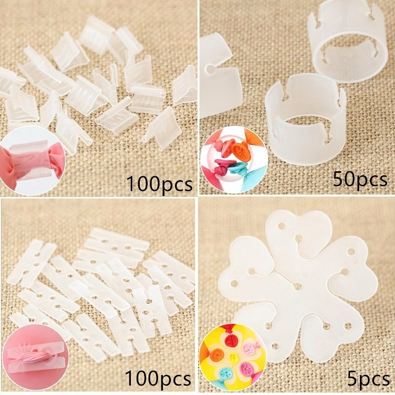 Set 5/50/100 Kẹp Cố Định Bong Bóng Trang Trí