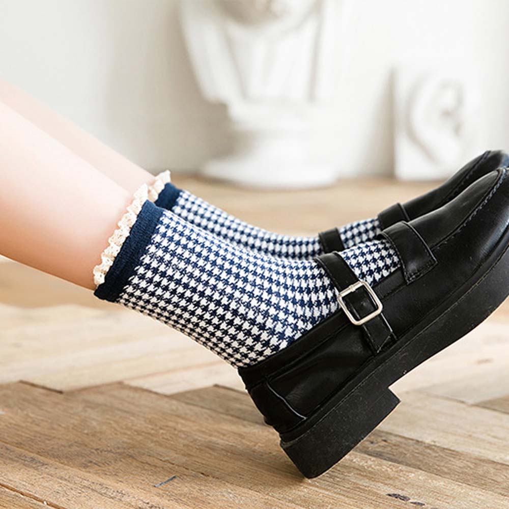 Vớ Cotton Họa Tiết Thổ Cẩm Thời Trang Dành Cho Nữ