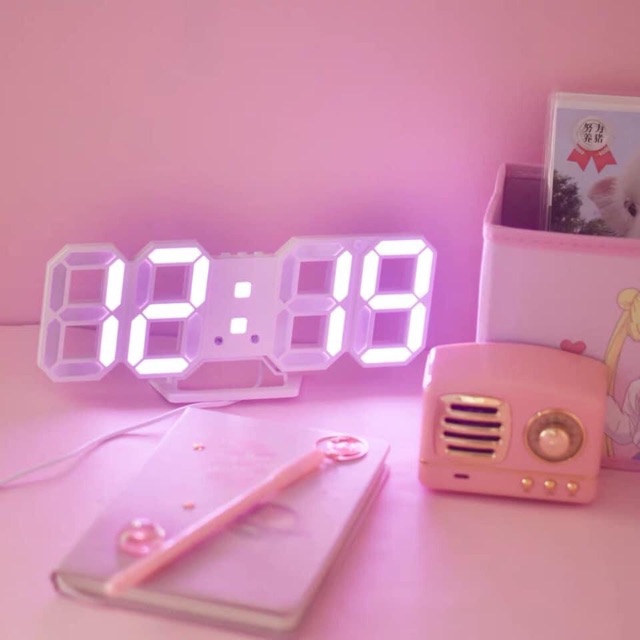 Đồng hồ LED 3D treo tường, để bàn thông minh TN828 Smart Clock | BigBuy360 - bigbuy360.vn