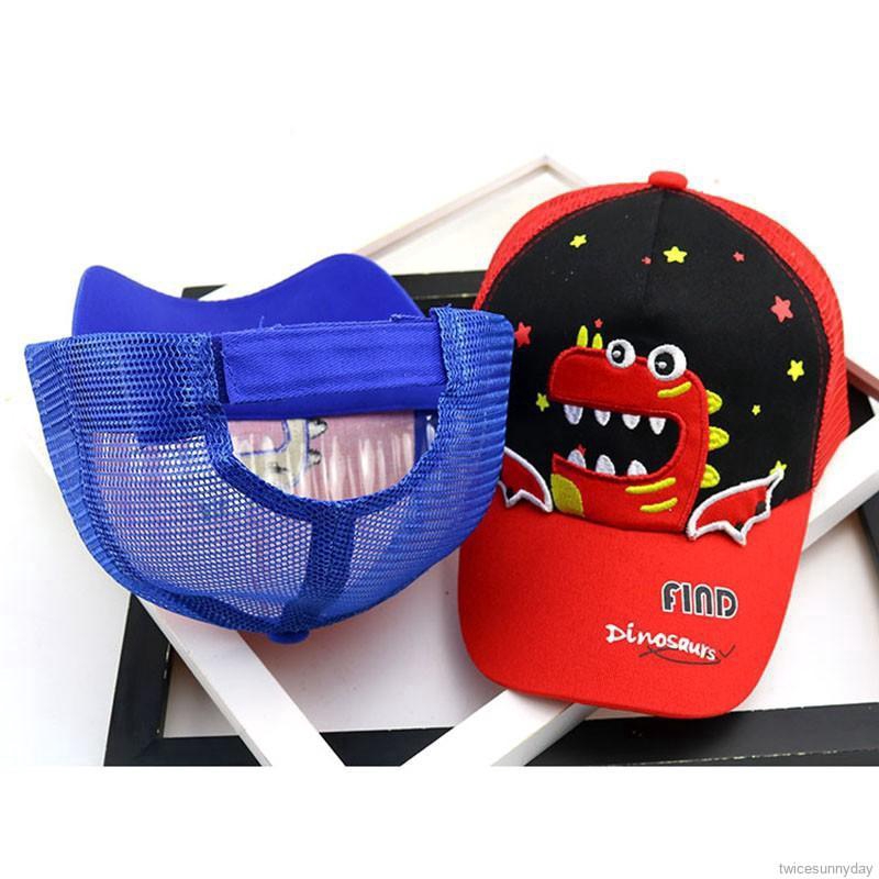 Nón chống nắng in hình khủng long dễ thương cho bé