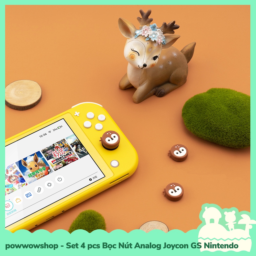 [Sẵn VN - Hỏa Tốc] GS Set 4pcs Bọc Cần Xoay Analog Joycon Cho Máy Game Nintendo Switch / Switch Lite Cute Theme