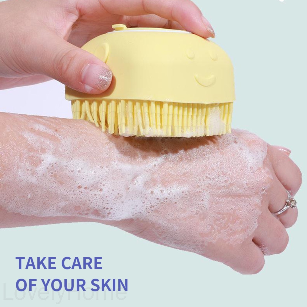 Bàn Chải Silicone Chà Lưng Tẩy Tế Bào Chết Cho Người Lớn Và Trẻ Em