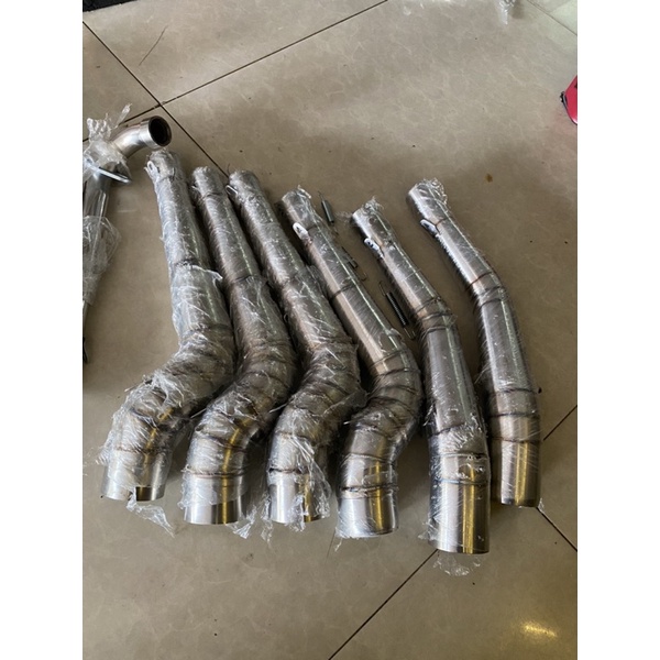 Cổ pô chuẩn inox 304 size 32mm cho Vario, Ex 135, Ex 150, Winner, Sonic , Satria , Raider Fi