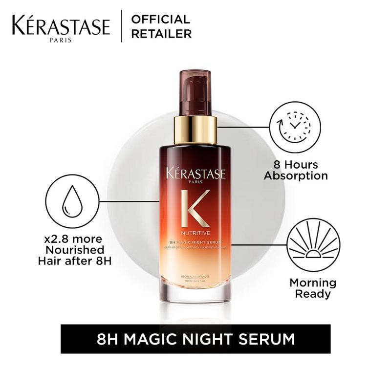 Serum dưỡng đêm chăm sóc tóc hư tổn Kerastase 8h magic night serum 90ml