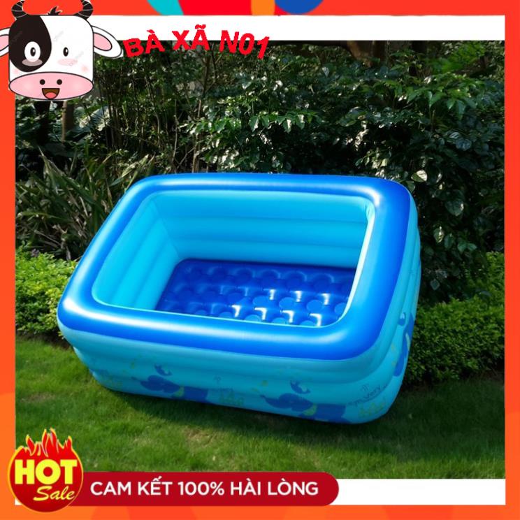 ể phao bơi bơm hơi dày Summer sea  1m8 và 2m1 (Tặng kèm bơm điện loại 1)