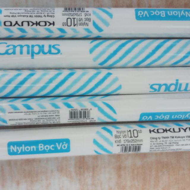 Bọc vở cấp 2 campus