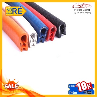 Cuộn 5m Gioăng Cao Su, Nẹp Viền Cửa Chữ U Lõi Thép Chống Va Đập Trầy Xước Cánh Cửa Ô Tô