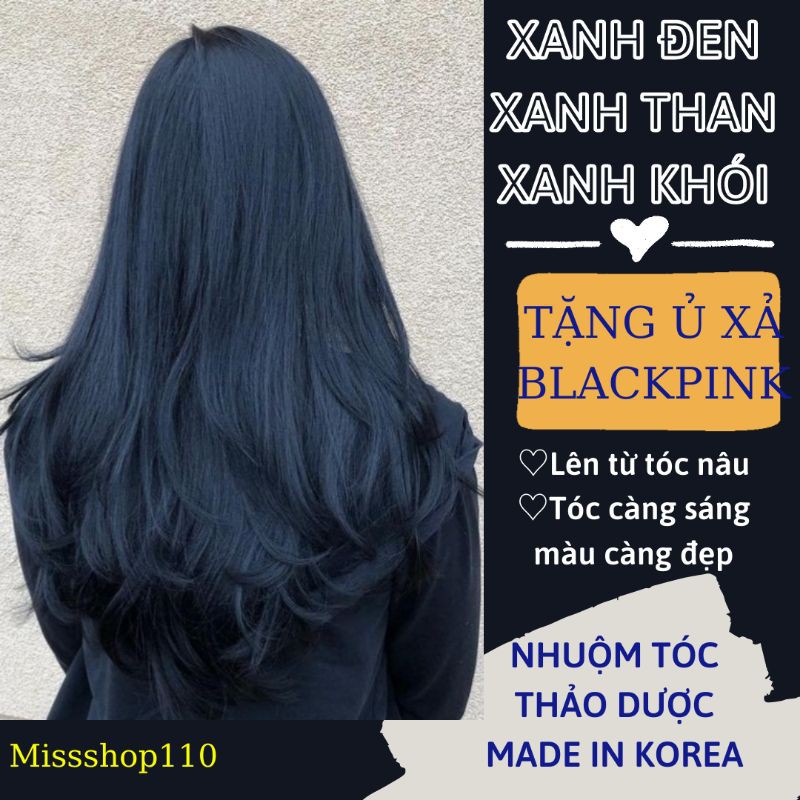 THUỐC NHUỘM TÓC XANH THAN-XANH DƯƠNG ĐEN KHÓI HÀN QUỐC