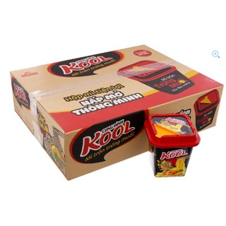 Thùng mì trộn Cung đình Kool Trứng muối tô 90g (12 tô)