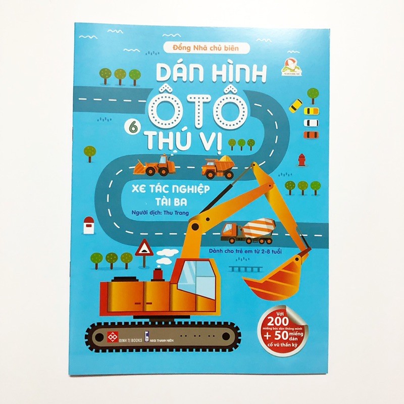 Sách - Sticker sách dán hình thú vị (Bộ 6 cuốn)