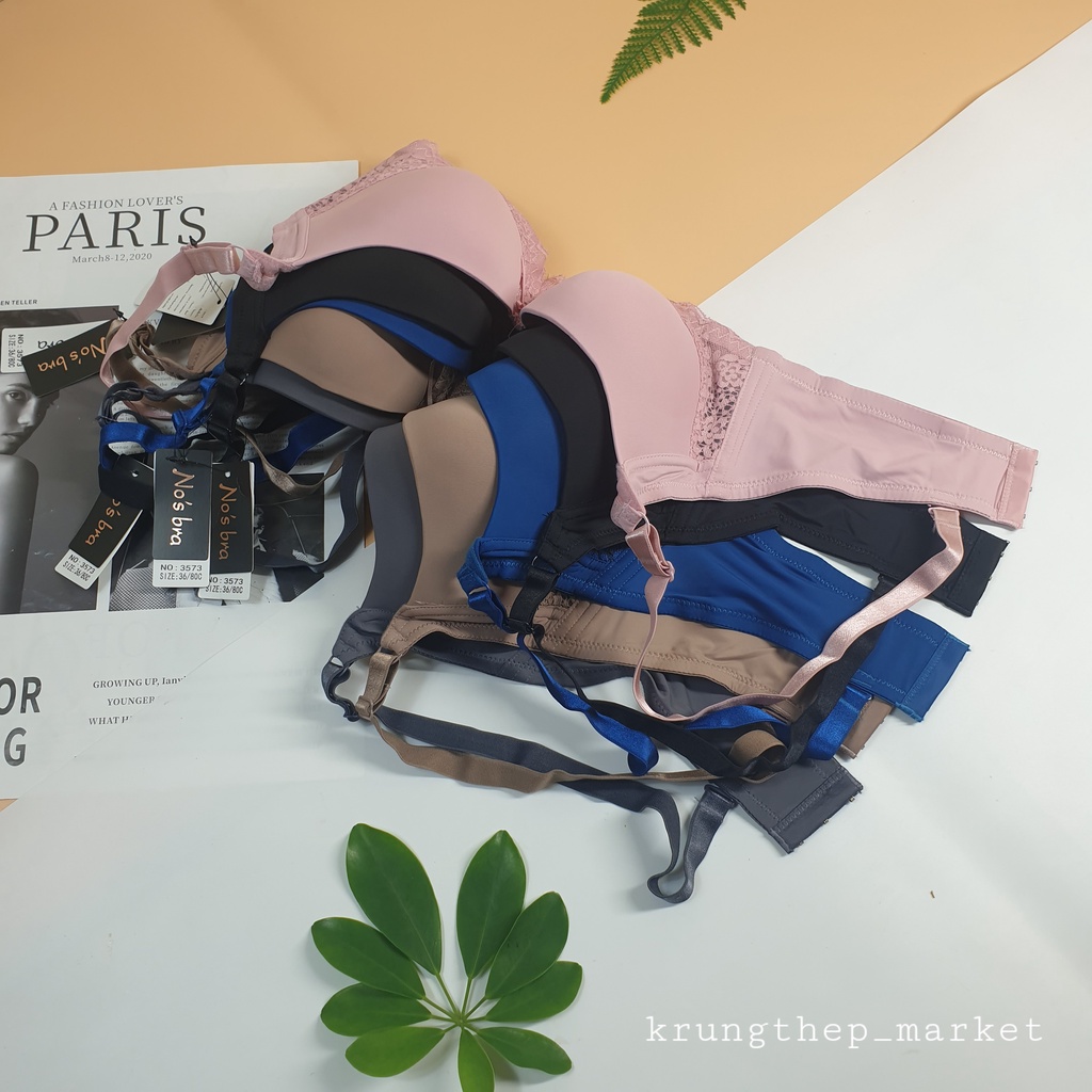 Áo ngực No's bra 3573 , không đệm mút , có gọng , pha chút ren cách điệu