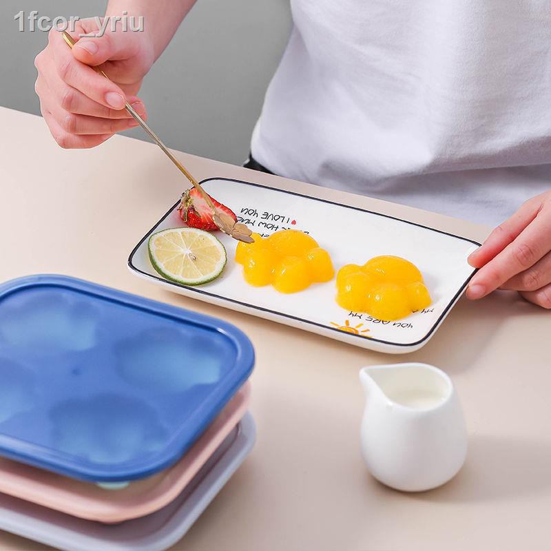 ✒Khay đá silicone cấp thực phẩm làm khuôn móng mèo Hộp tự chế bổ sung hấp bánh sáng tạo tủ lạnh đông viên