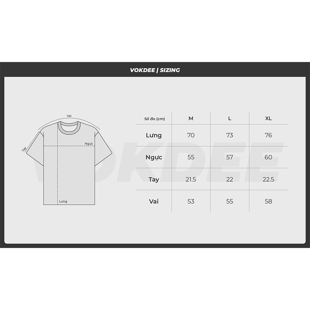 ÁO THUN VOKDEE R-E | ÁO TRẮNG 2 PHỐI MÀU, 100% COTTON (Bảng size ở cuối) | BigBuy360 - bigbuy360.vn