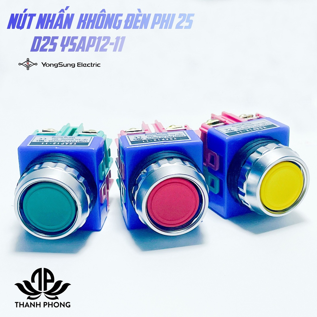 Nút Nhấn Nhả Không Đèn Phi 25 Yongsung YSAP12-11
