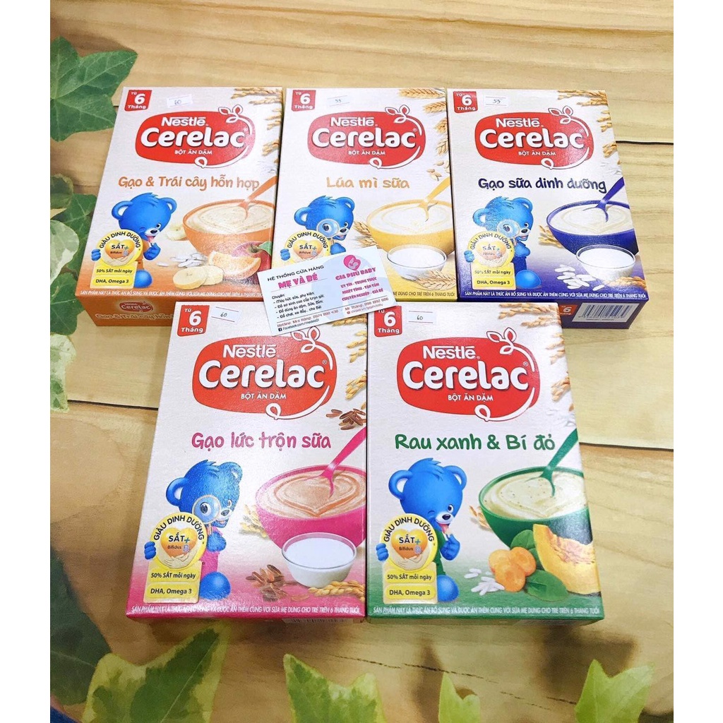 Bột Ăn Dặm Nestle Cerelac các loại date mới