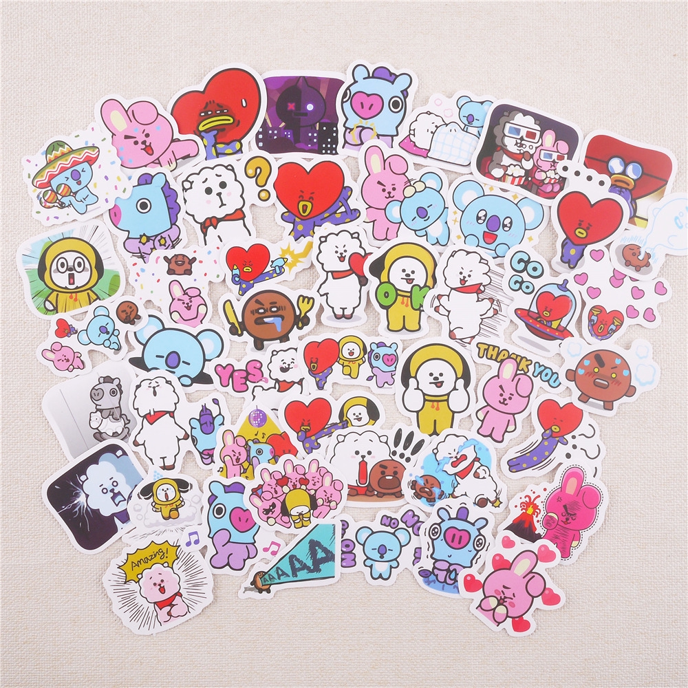 Winzige 48 Cái Kpop Stickers Trang Trí Không Thấm Nước