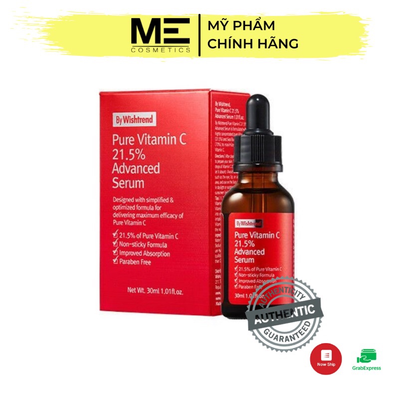 [ME] Serum dưỡng trắng da Pure Vitamin C 21.5% Advanced Serum by Wishtrend 30ml