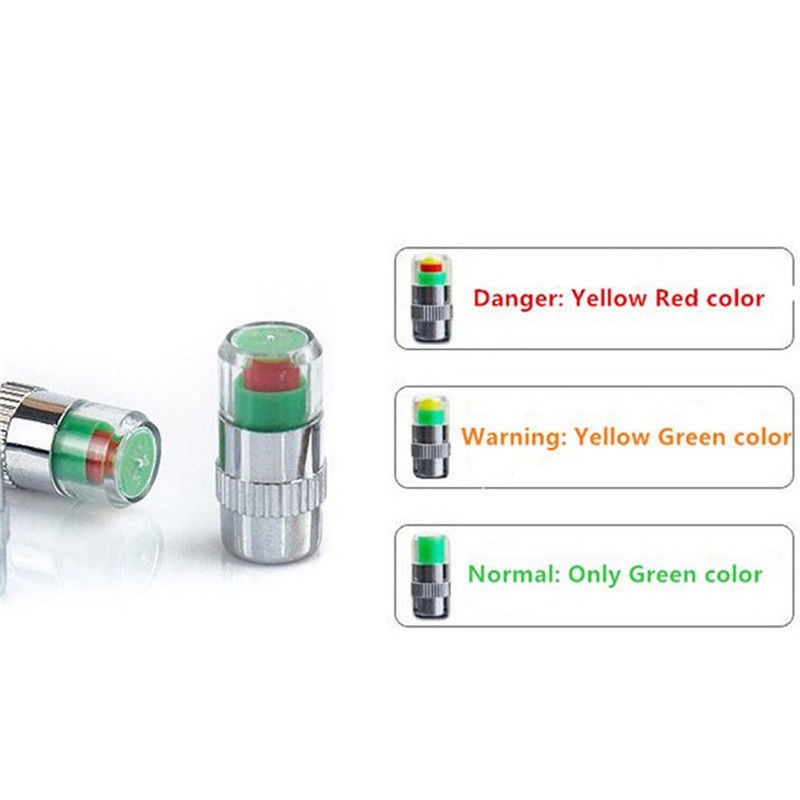 Set 4 Vỏ Bọc Van Cảm Biến Áp Suất Lốp Xe Hơi