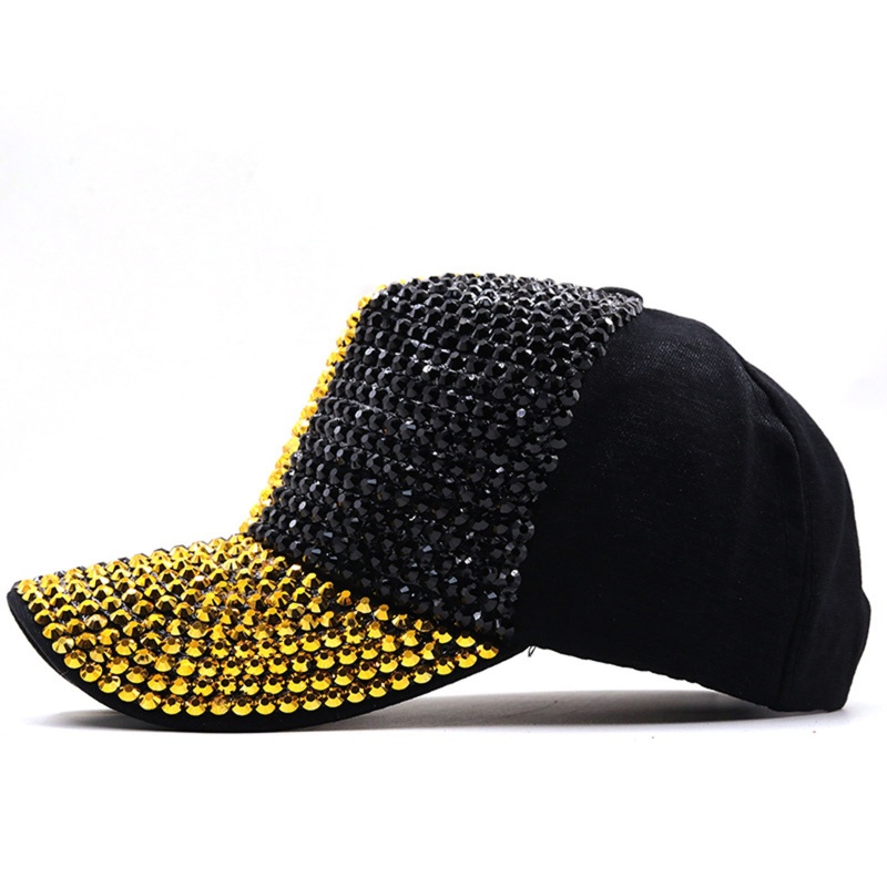 Mũ Lưỡi Trai Chống Nắng Đính Đá Phong Cách Hip Hop Thời Trang Mùa Hè