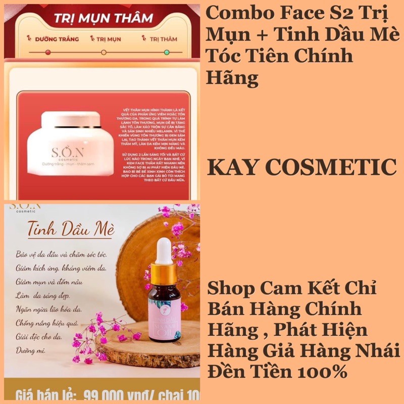 ⚡️GIÁ SỐC⚡️COMBO FACE S2 + TINH DẦU MÈ TÓC TIÊN 30ml