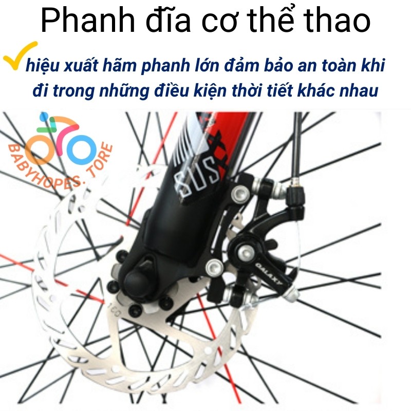 Xe đạp thể thao galaxy Ml235 Khung nhôm đề shimano Vành 27.5- Cam kết Chính hãng