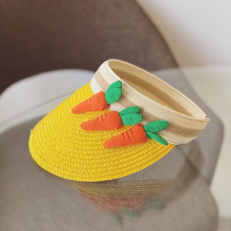 Mũ Lưỡi Trai Hở Chóp Chống Nắng Họa Tiết Trái Cây Hoạt Hình Dễ Thương Cho Bé