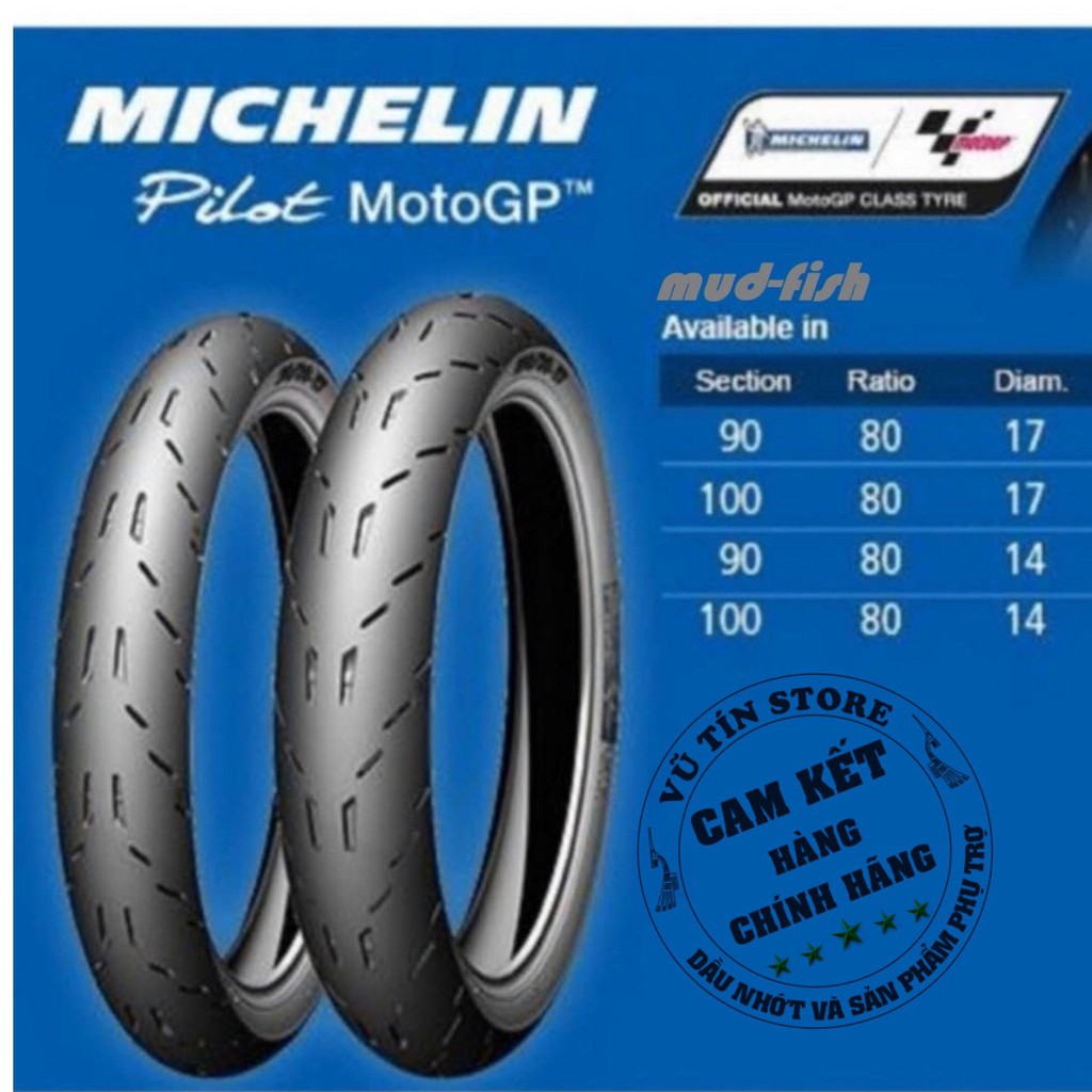 Vỏ Xe Máy Michelin Pilot Moto GP 90/80-17 TL/TT