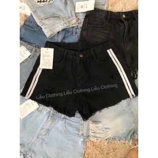 Quần sooc bò rách, quần shorts jeans nữ rách Denim thiết kế rách cá tính