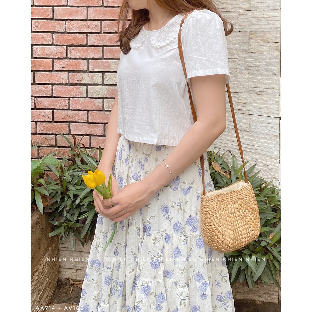 Chân Váy Hoa Tầng_Nhienvintage AV102 | BigBuy360 - bigbuy360.vn