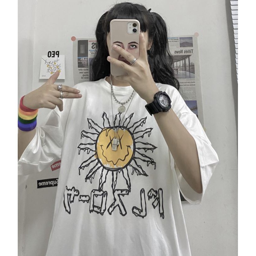 Áo thun tay lỡ Unisex, áo phông form rộng M427 LK SHOP