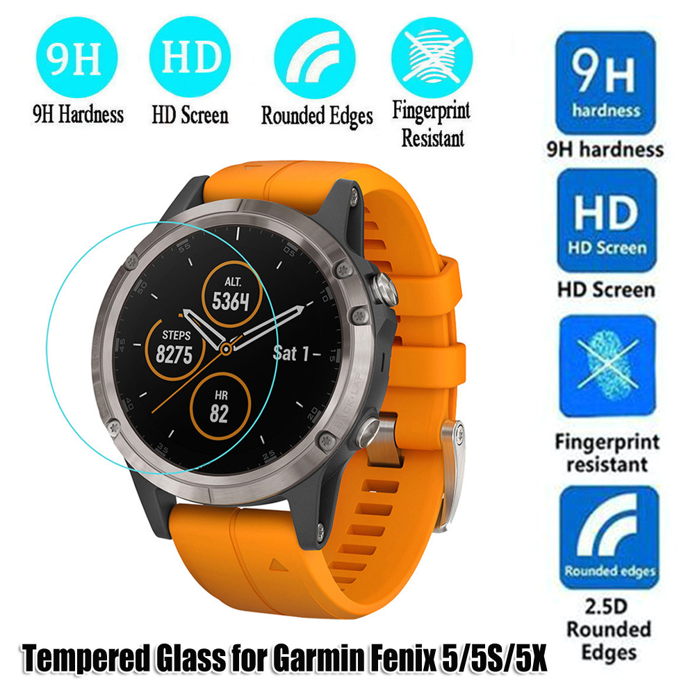 Kính Cường Lực 9h Bảo Vệ Toàn Màn Hình Chống Trầy Xước Thời Trang Cho Garmin Fenix 5 5x 5s