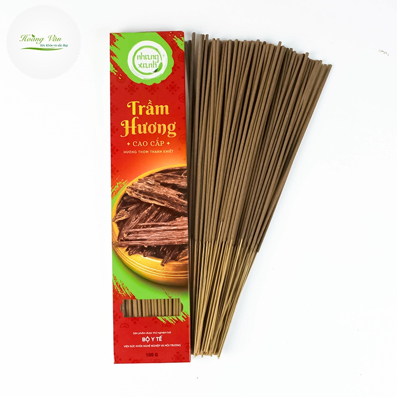 Nhang xanh Trầm Hương cao cấp - Hộp 100 gram