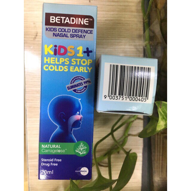 Xịt mũi BETADINE kids COLD DEFENCE nasal -  [ Quầy Thuốc bảo Lâm ]