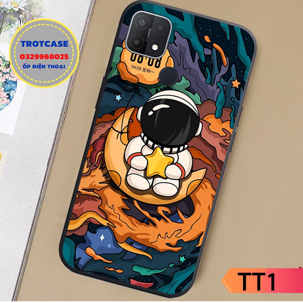 Ốp điện thoại Oppo A15 / A15s hình vũ trụ bao la phi hành gia cá tính, siêu đẹp, màu nhám in sắc nét