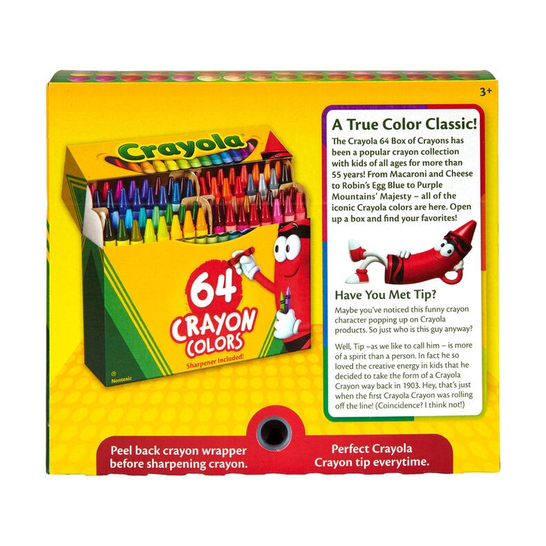 Bộ 64 bút chì màu sáp Crayola 64 CRAYON COLORS