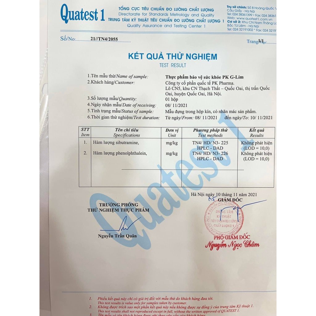 Giảm Cân PK GLIM Chính Hãng