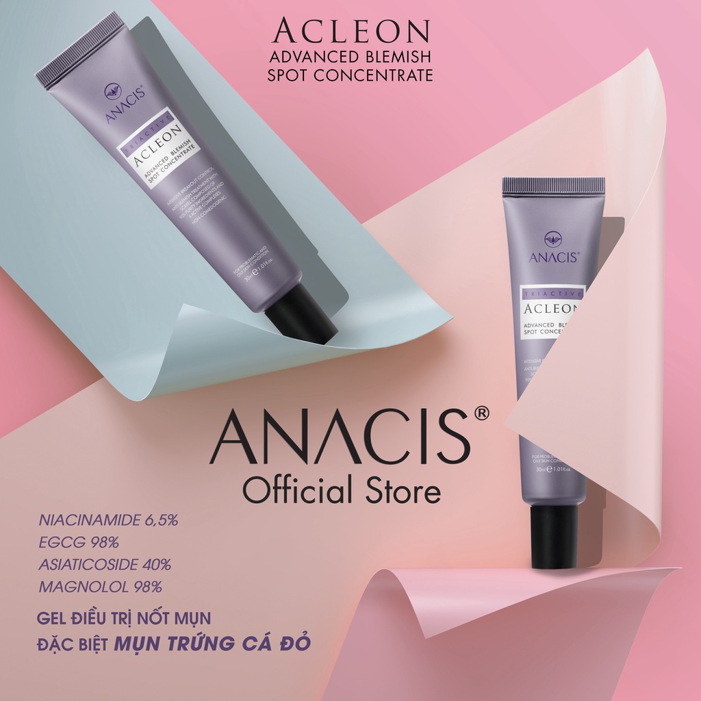 Gel chấm mụn Acleon Advanced Blemish Spot Concentrate thương hiệu Anacis 30ml