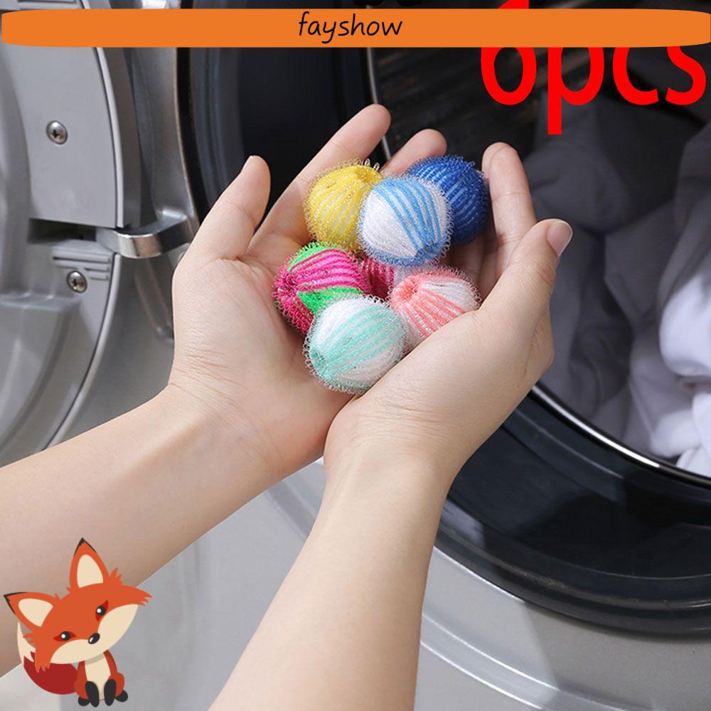 Bộ 6 Bóng Giặt Đồ Thần Kỳ Bằng Nylon Tiện Dụng Cho Gia Đình