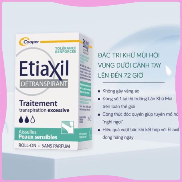 Lăn Khử Mùi Ngăn Mồ Hôi Hiệu Quả Etiaxil 15ml FREESHIP TOÀN QUỐC Ⓒ