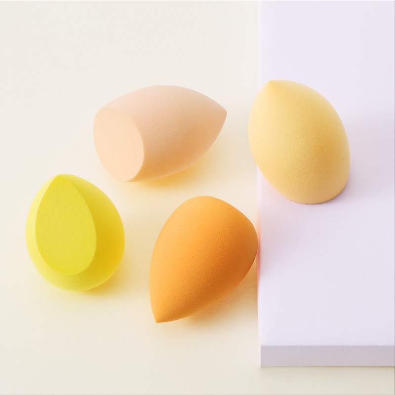 BEAUTY BLENDER (Hàng Mới Về) Mút Trang Điểm Hình Quả Trứng Mềm Mại Chống Mồ Hôi Có Thể Sử Dụng Dạng Ướt Và Khô