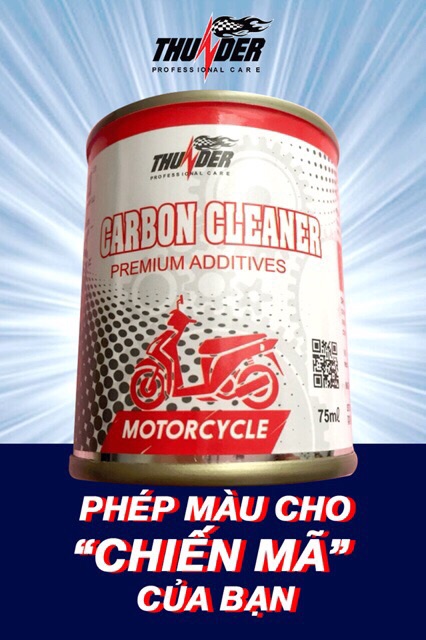 Phụ Gia Xăng Vệ Sinh Buồng Đốt - Béc Phun - Kim Phun Thunder Carbon Cleaner - Moto Care