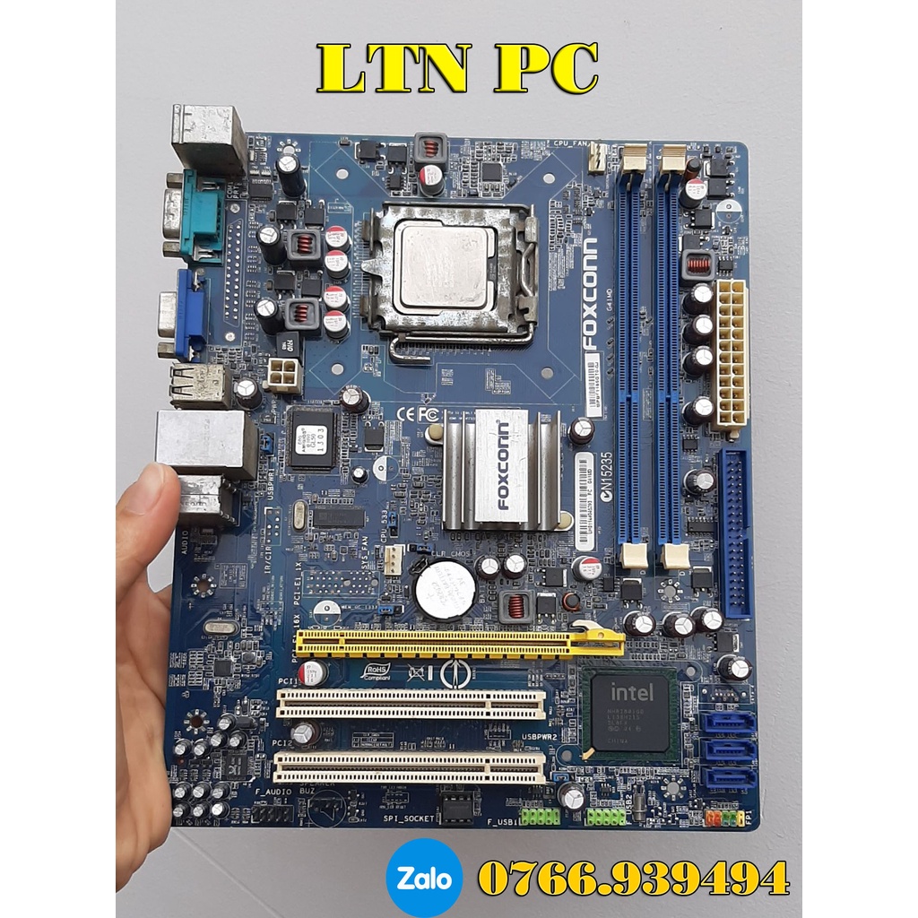 Main G41 chạy ram DDR3 hàng chính hãng được bảo hành 1 tháng, có kèm chắn main  đầy đủ.