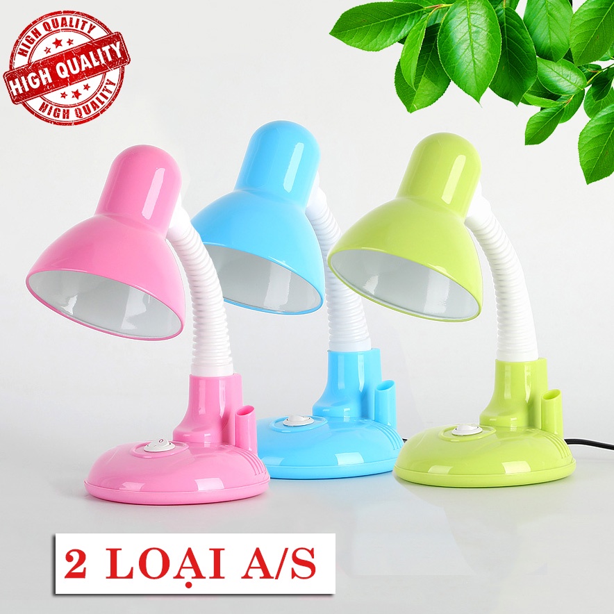 Đèn học để bàn có ống đựng bút 4 màu, bóng LED tiết kiệm điện năng (Học Sinh, Sinh Viên, Văn Phòng)